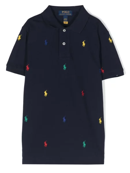 Koszulka polo dziecięca Polo Ralph Lauren niebieska
