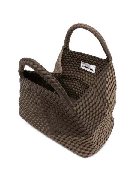 Geantă shopper Marrea cu dungi maro