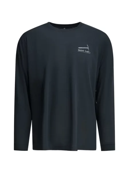 Lung tricou Montbell cu imagine albastru