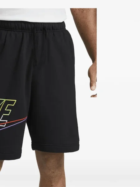 Prugasta vesta Nike s okruglim izrezom od flisa crvena