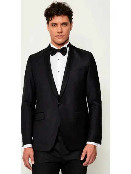 Karl Lagerfeld De lână sacou negru