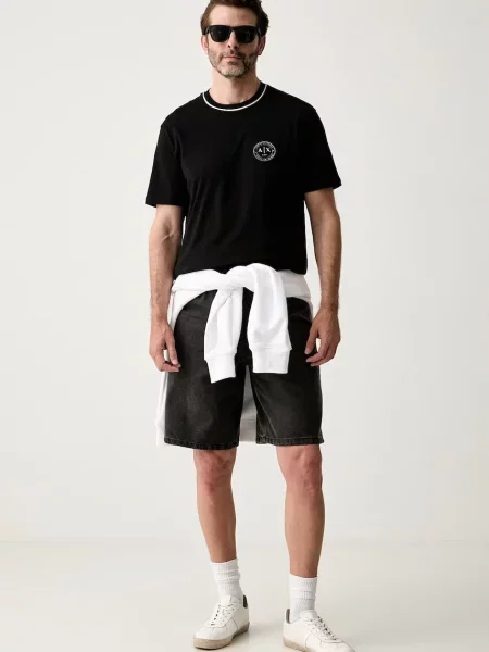 Armani Exchange Tricou negru