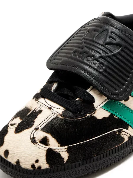 Sneakersy Adidas Adizero w paski zamszowe z nadrukiem szare