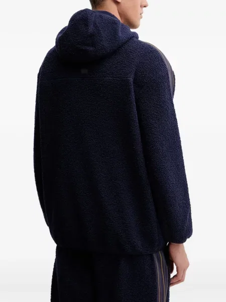 Ριγέ hoodie Ea7 Emporio Armani μπλε