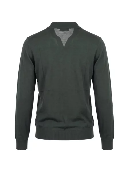 Gulerat lung tricou polo Altea verde