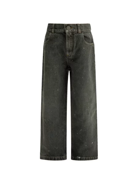 Jeansy straight leg dziecięce Golden Goose szare