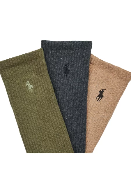 Polo Ralph Lauren Duge čarape Šarena crna