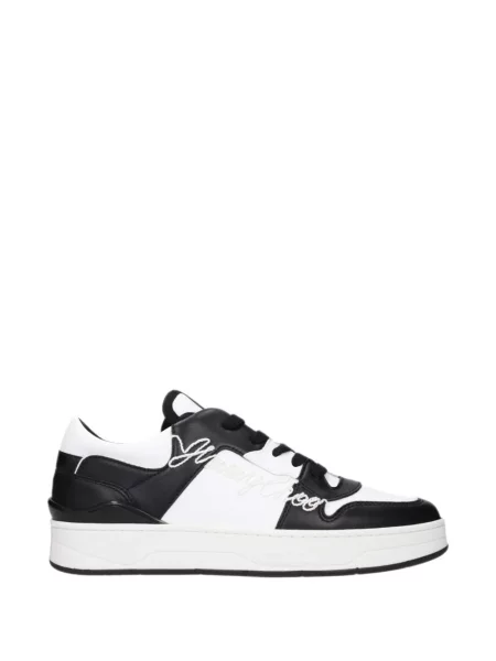 Sneakerși Jimmy Choo cu broderie negru