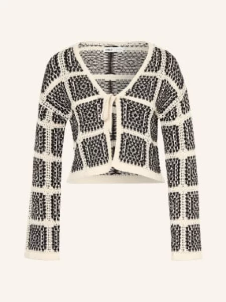Only Kardigan schwarz biały