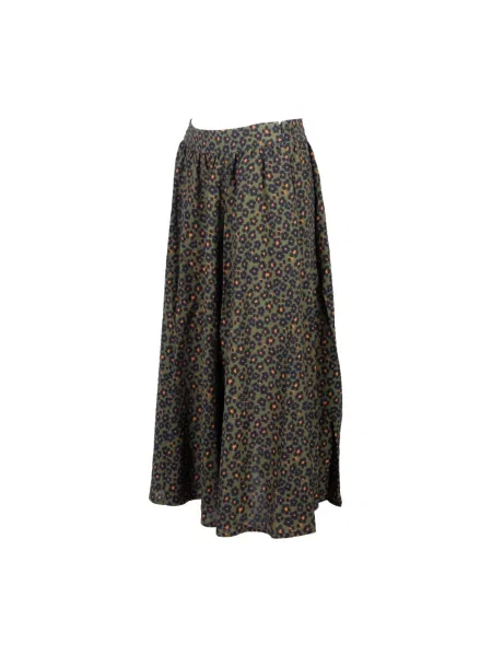 Spódnica midi Kenzo w kwiatki do kolan z nadrukiem zielona