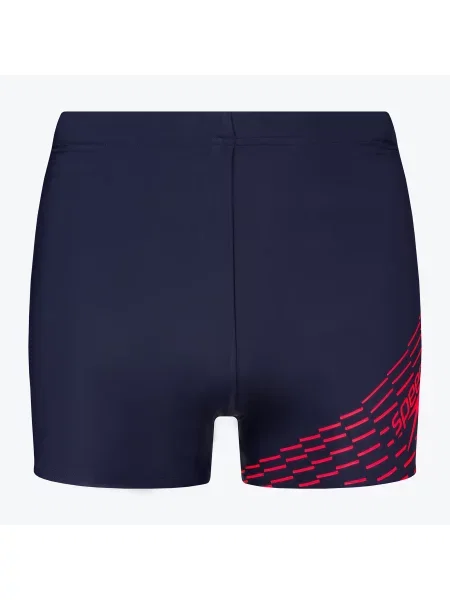 Мъжки къси панталони за плуване Speedo Medley Logo navy/orange синьо