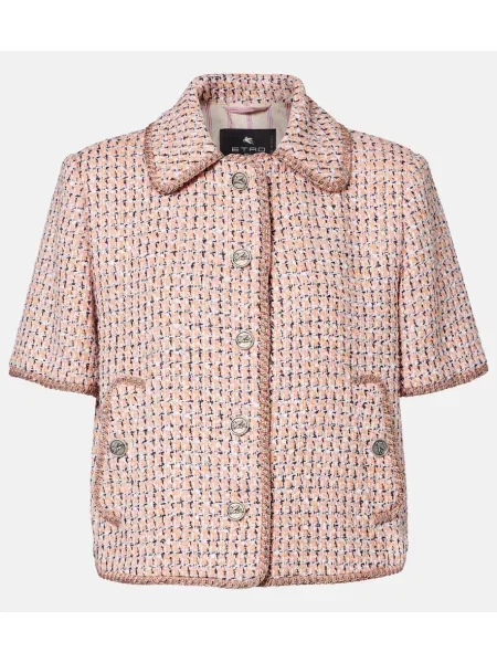 Geacă Etro de lână roz