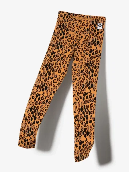 Legginsy dziecięce Mini Rodini brązowe