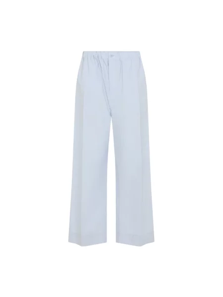 Szerokie spodnie Carven niebieskie