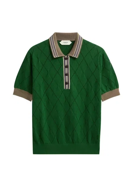 Top Pringle Of Scotland cu model argyle verde