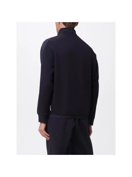 Kurtka Armani Exchange z kapturem niebieska