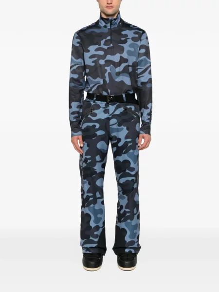 Pantaloni de schi Bogner cu imagine albastru