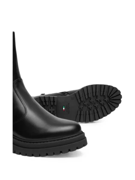 Botine Nero Giardini cu cataramă chunky cu bretele negru