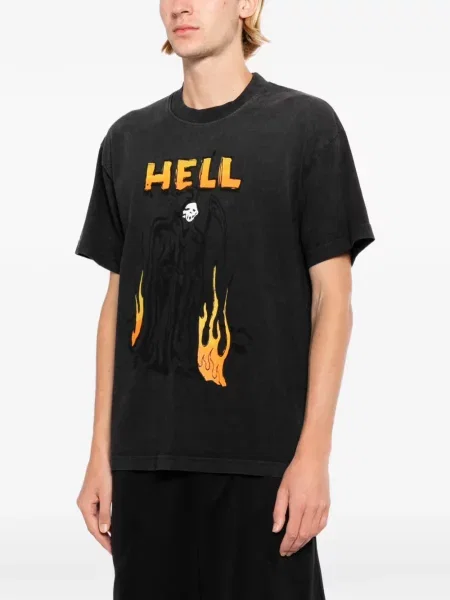 Tricou Warren Lotas cu imagine negru