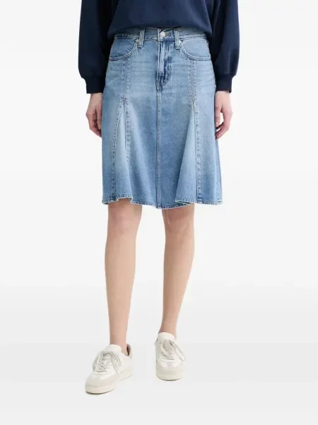 Curea Levi's® cu broderie cu cataramă cu dungi albastru