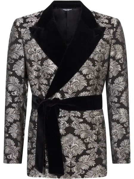 Žakárové sako Dolce & Gabbana černé