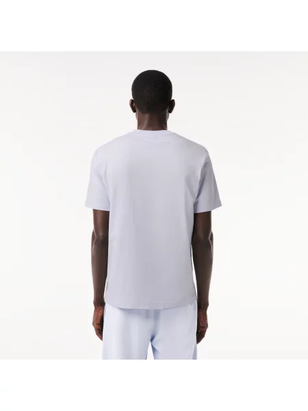Lacoste Koszulka Classic Fit Cotton Jersey niebieska