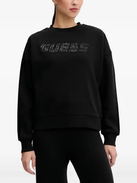 Aksamitna bluza Guess czarna