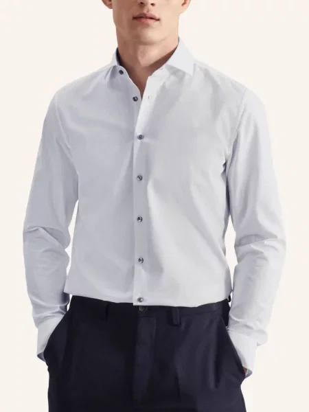 Seidensticker Koszula Biznesowa O Kroju Slim Fit weiss biała