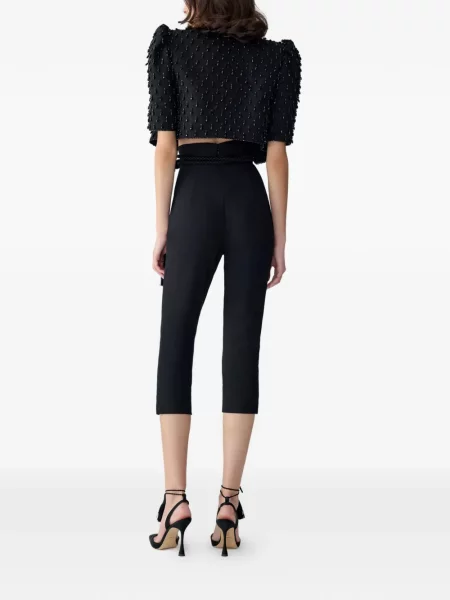 Pantaloni Carolina Herrera skinny fit negru