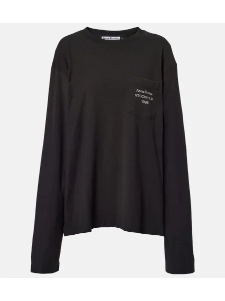 Top Acne Studios din jerseu negru
