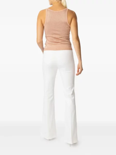 Pantaloni Avenue Montaigne alb
