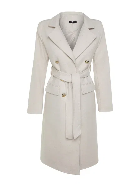 Trendyol Palton de primăvară-toamnă piatră gri