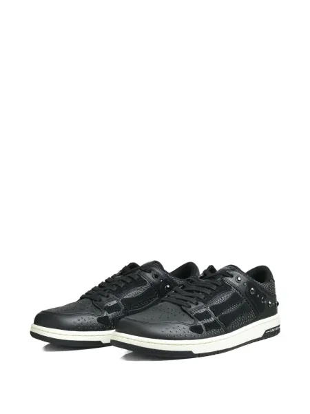 Sneakerși Amiri cu șireturi din dantelă cu tepi negru