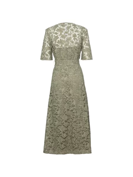 Cu centură rochie Pennyblack cu model floral din dantelă verde