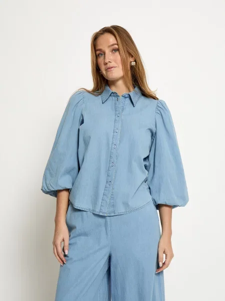 Peppercorn Tricou Nuisa denim albastru
