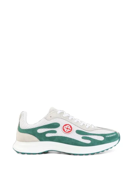 Sneakerși Casablanca din piele de căprioară alb