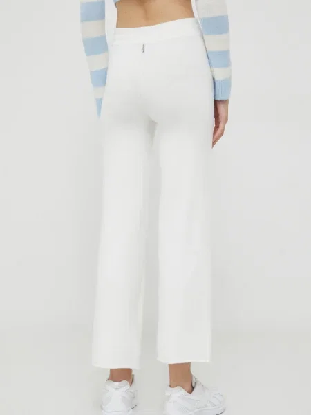 Pantaloni Deha tricotate alb