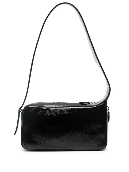 Geanta de piele Courreges din piele negru