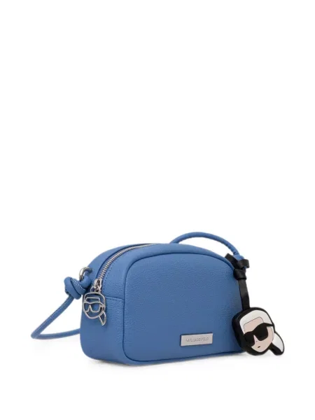 Crossbody torbica Karl Lagerfeld s autogramom plava