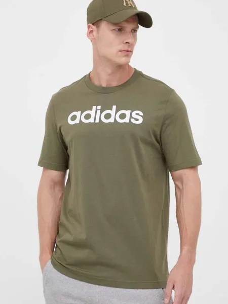 Tricou Adidas cu autograf verde