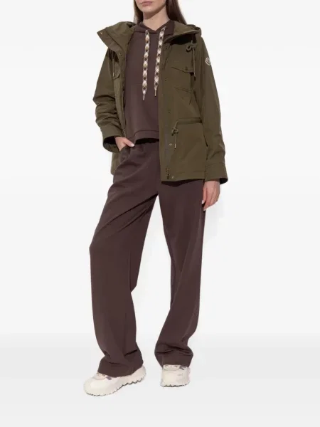 Geacă Moncler cu glugă verde