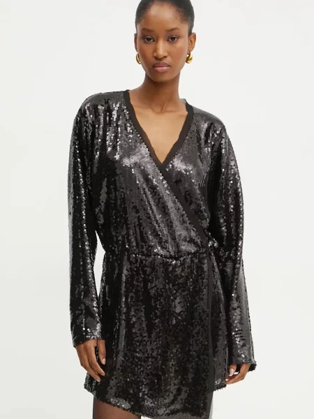 Boss Orange salopeta cu decolteu in v negru