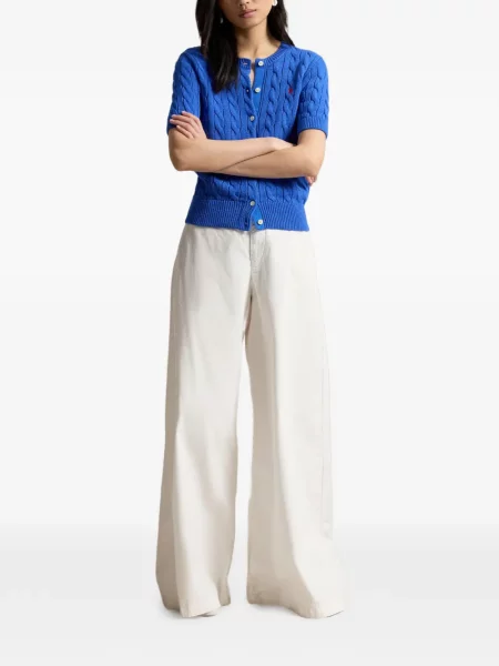 Μικρός κάλτσες Polo Ralph Lauren με κέντημα από ζέρσεϋ μπλε