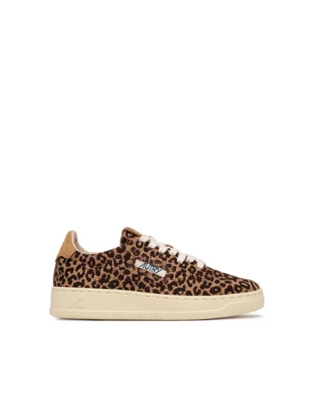 Sneakersy Autry brązowe