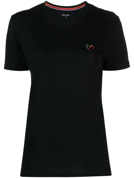 Tricou Ps Paul Smith cu motiv cu inimi negru