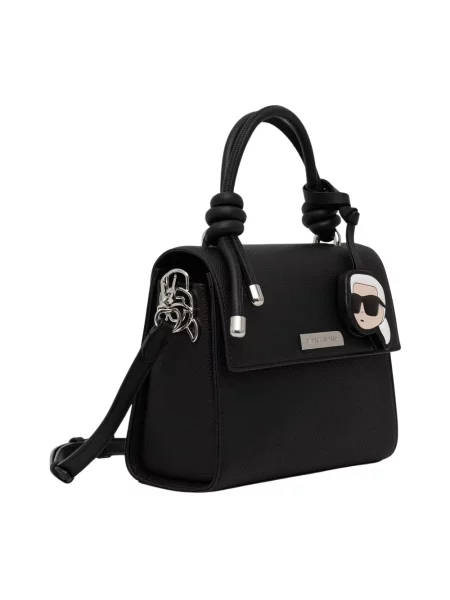 Karl Lagerfeld torebka crossbody z imitacji skóry IKON czarna