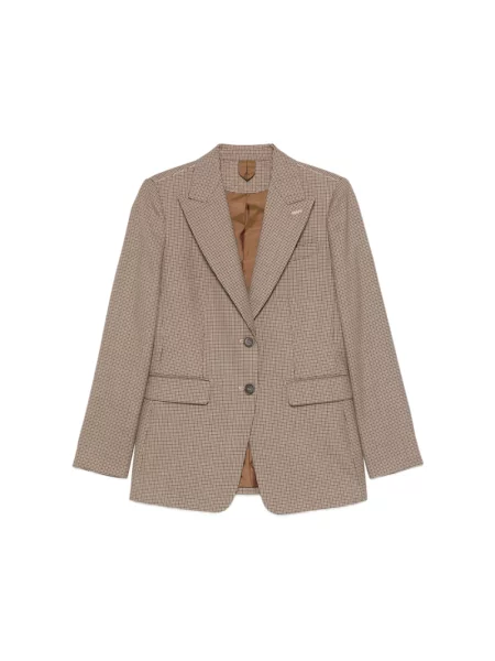 Marynarka Max Mara w jodełkę beżowa