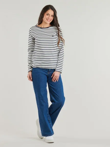 Tricou mânecă lungă Petit Bateau albastru