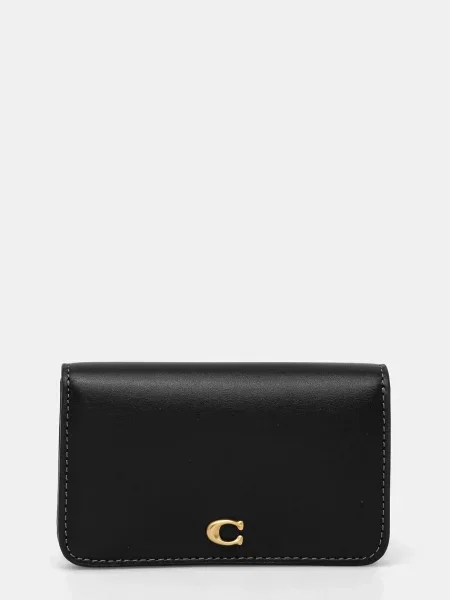 Coach portofel de piele femei negru