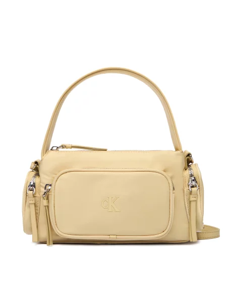 Calvin Klein Ročna torba Pocket Nylon Bag W/Strap rumena
